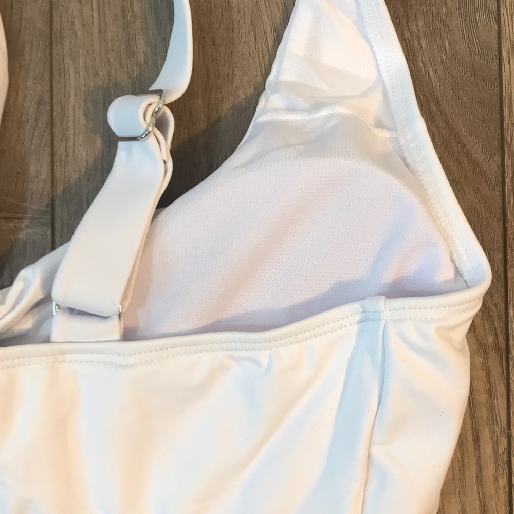 White Cutout One-Piece - Picture 7 of 7